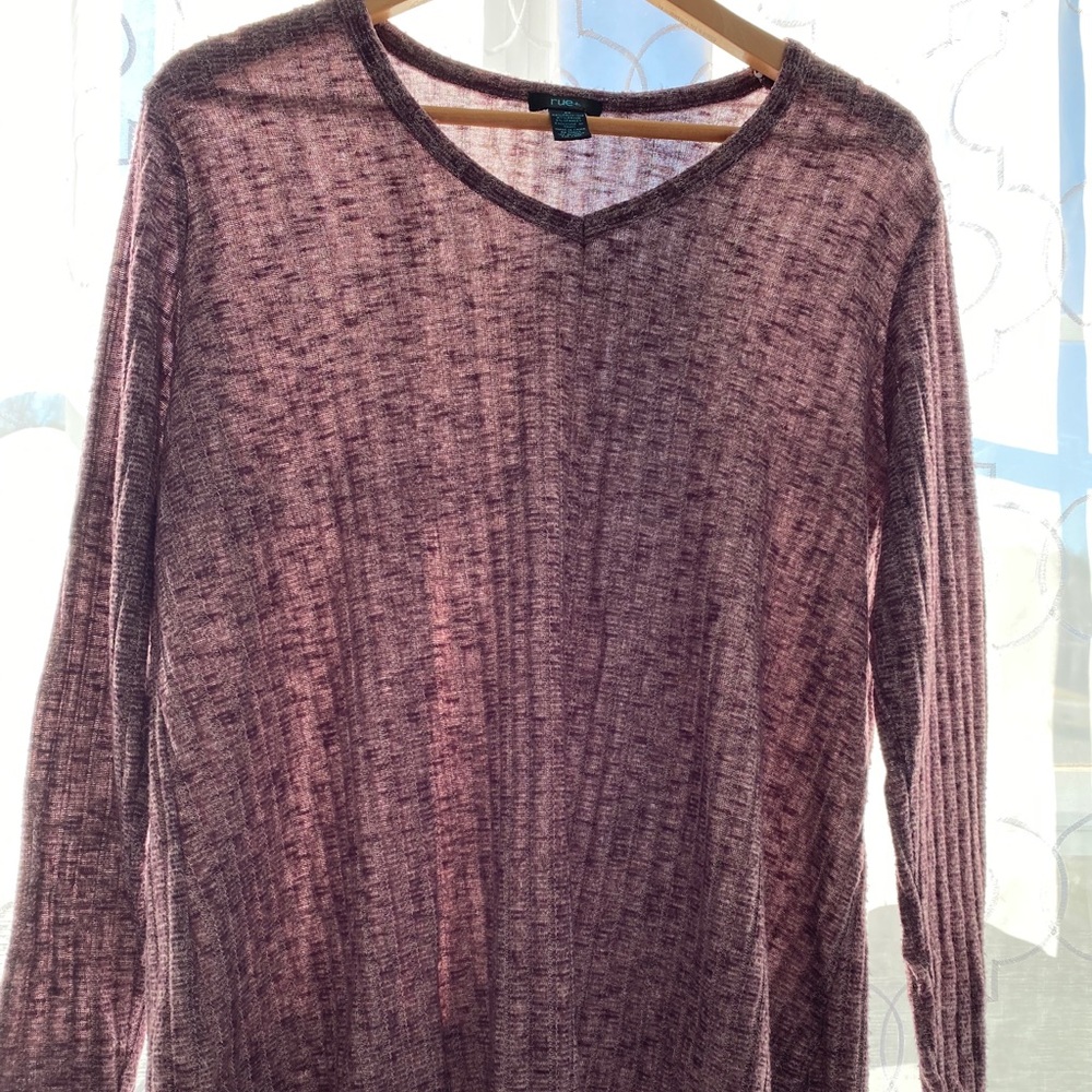 Mauve Ribbed Sweater